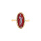 vintage Golden vintage ring with sardonyx cameo 14 ct