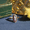 vintage Gouden vintage ring met sard camee 14 krt