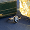 vintage Golden vintage ring with onyx cameo 14 kt