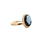 vintage Golden vintage ring with onyx cameo 14 kt
