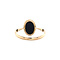 vintage Golden vintage ring with onyx cameo 14 kt