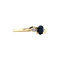 vintage Gouden vintage slag ring met saffier en diamant 14 krt