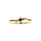 vintage Gouden vintage slag ring met saffier en diamant 14 krt