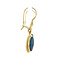 vintage Gold vintage ear pendants with opal triplet 14 kt