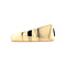 vintage Gouden vintage zegel ring met saffier 14 krt