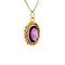 vintage Gold vintage pendant with colored stone 20 kt