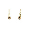 vintage Golden vintage drop earrings with rose-cut diamond 14 ct