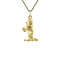 vintage Gouden vintage poedel hanger 14 krt