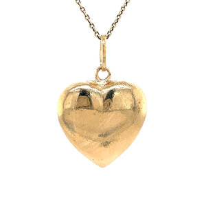 Golden heart pendant 14 kt