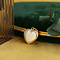 vintage Gouden vintage hart hanger 14 krt