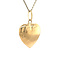 vintage Gouden vintage hart hanger 14 krt