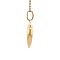 vintage Gouden vintage hart hanger 14 krt