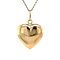 vintage Gouden vintage hart hanger 14 krt