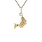 vintage Gouden vintage Nefertiti hanger 14 krt