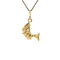 vintage Gouden vintage Nefertiti hanger 14 krt
