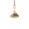 vintage Gouden vintage telefoon hanger met emaille 14 krt
