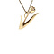 vintage Gouden vintage tulp hanger 14 krt