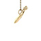 vintage Gouden vintage tulp hanger 14 krt