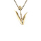 vintage Gouden vintage tulp hanger 14 krt