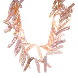 Parel collier met gouden sluiting 14 krt