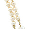 vintage Vintage parel collier met gouden parel klem 14 krt