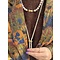 vintage Vintage parel collier met gouden parel klem 14 krt
