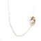 vintage Schoeffel necklace with moonstone and pearl 18 kt/925