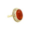 vintage Golden vintage ring with carnelian 14 kt
