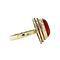 vintage Gouden vintage ring met carneool 14 krt
