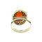 vintage Golden vintage ring with carnelian 14 kt