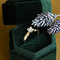 vintage Gouden vintage solitair ring met diamant 14 krt