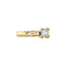 vintage Gold vintage solitaire ring with diamond 14 kt