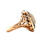 vintage Pomellato arabesque ring with smoky quartz 18 kt