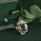 vintage Gouden vintage ring met saffier 14 krt
