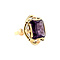 vintage Gouden vintage ring met saffier 14 krt