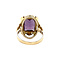 vintage Gouden vintage ring met saffier 14 krt