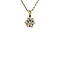 vintage Gold vintage entourage pendant with diamond 14 kt