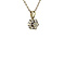 vintage Gold vintage entourage pendant with diamond 14 kt