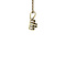 vintage Gold vintage entourage pendant with diamond 14 kt