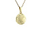 vintage Gold vintage medallion with engraving 14 kt