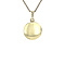 vintage Gold vintage medallion with engraving 14 kt