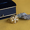 vintage Gouden vintage entourage ring met diamant 14 krt