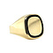 vintage Gold vintage signet ring with onyx 14 kt