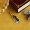 vintage Gouden vintage hanger met hematiet 14 krt