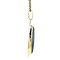 vintage Gouden vintage hanger met hematiet 14 krt