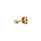 vintage Gold vintage entourage stud earrings with blood coral 14 kt
