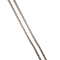 vintage Witgouden vintage venetiaan collier met hanger met aquamarijn en diamant 14 krt