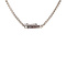vintage Witgouden vintage venetiaan collier met hanger met aquamarijn en diamant 14 krt