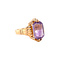 vintage Roségouden vintage ring met amethist 14 krt