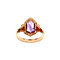 vintage Roségouden vintage ring met amethist 14 krt